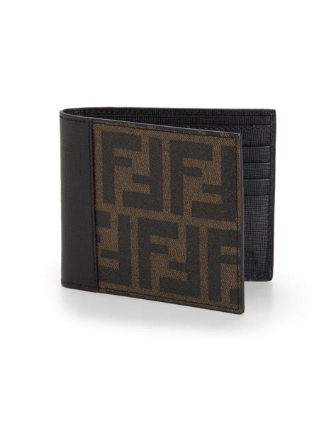 fendi mens wallet 7m0008 zucca brown|Fendi wallet vintage.